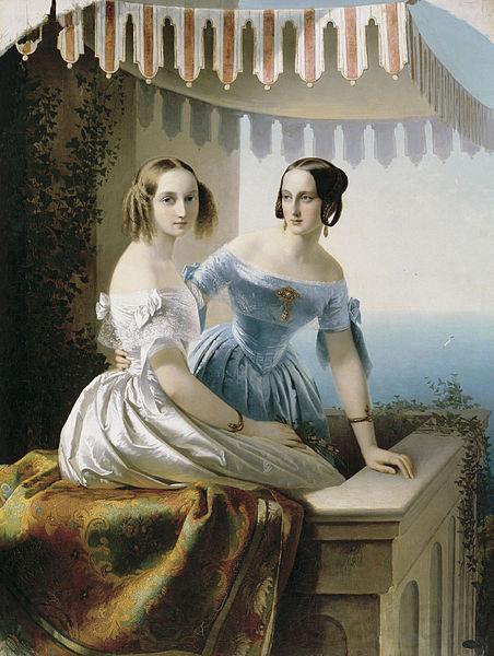 unknow artist Grand princesses Mariya Nikolayevna and Olga Nikolayevna